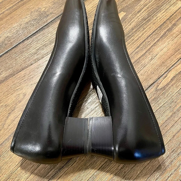 SAS REGINA Black Leather Pumps Heels Handcrafted Italian Leather Size 9 N Career - Picture 7 of 11